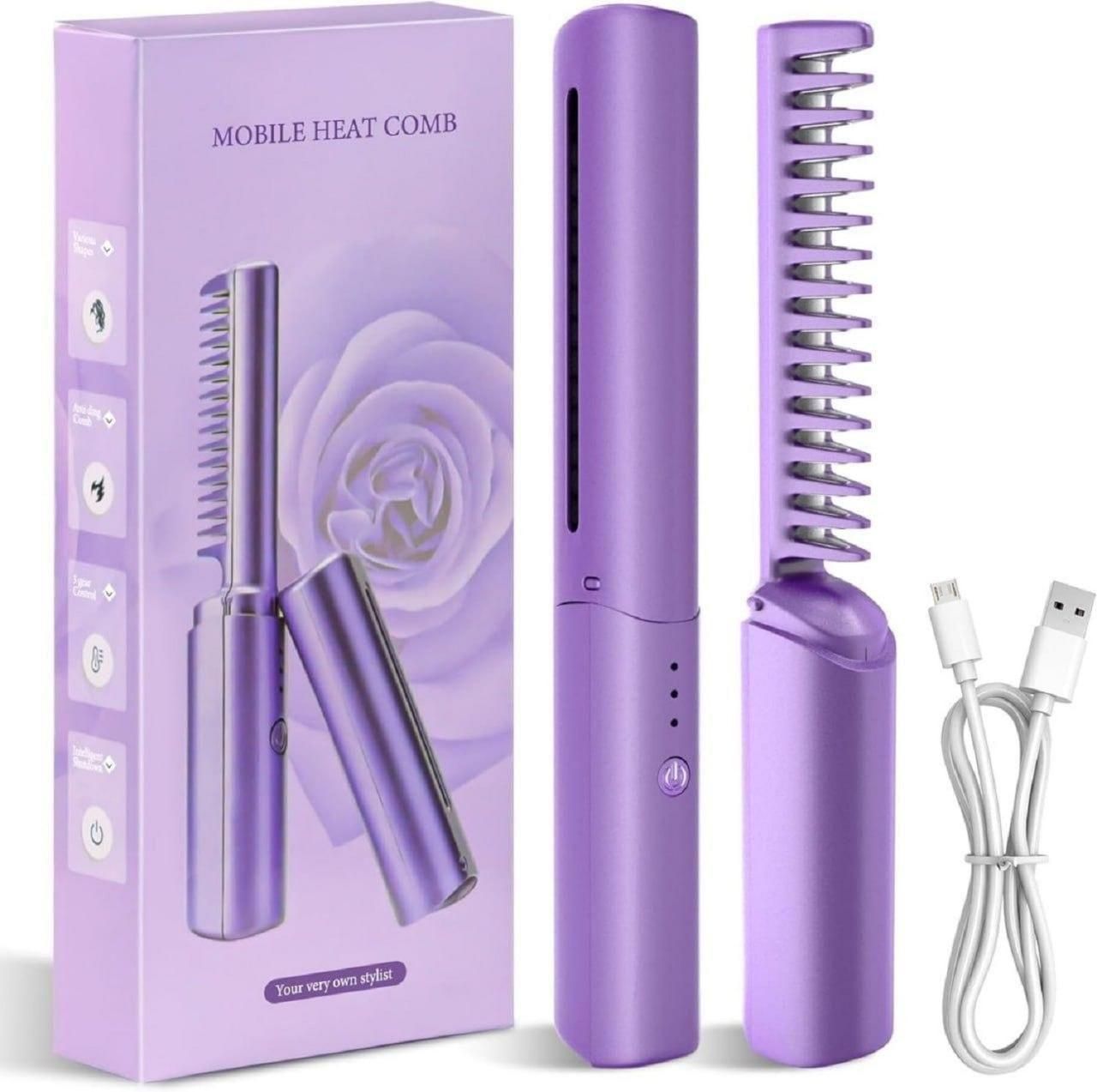QualtyFit Portable Mini Hair Straightener, Hot comb