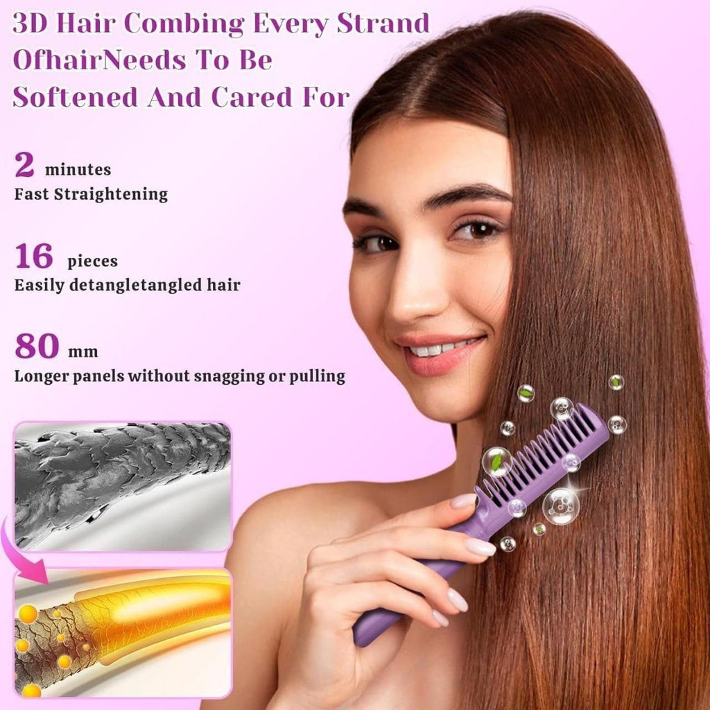 QualtyFit Portable Mini Hair Straightener, Hot comb